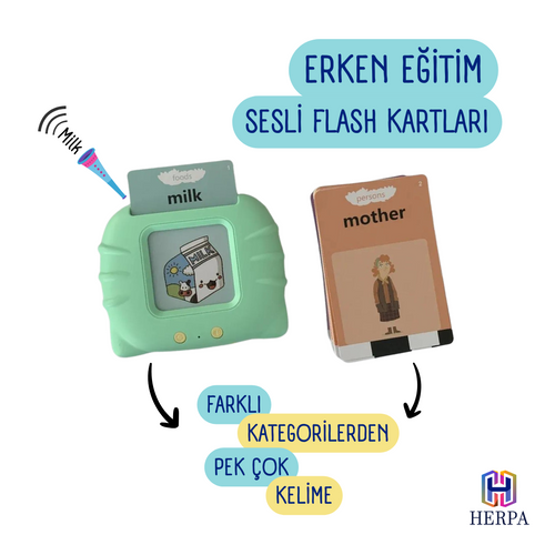 Erken Eğitim Türkçe-İngilizce Sesli Flashkart