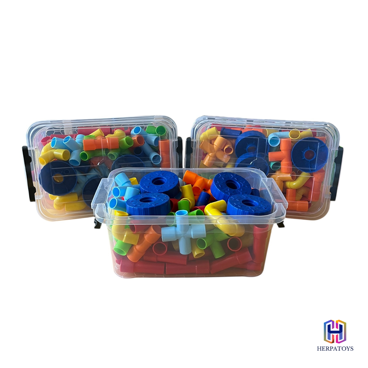 HerpaToys Boru Lego Seti 100 Parça Eğitici Yapı Oyuncağı HerpaToys