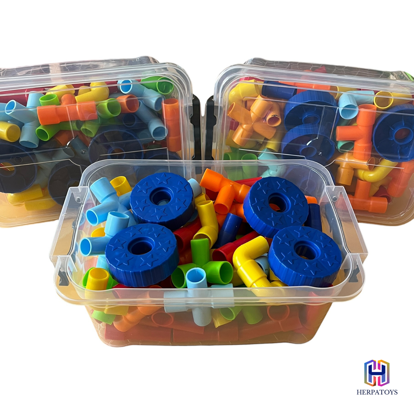 HerpaToys Boru Lego Seti 100 Parça Eğitici Yapı Oyuncağı HerpaToys