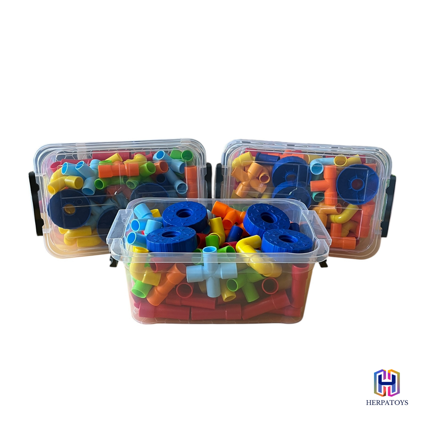 HerpaToys Boru Lego Seti 100 Parça Eğitici Yapı Oyuncağı HerpaToys